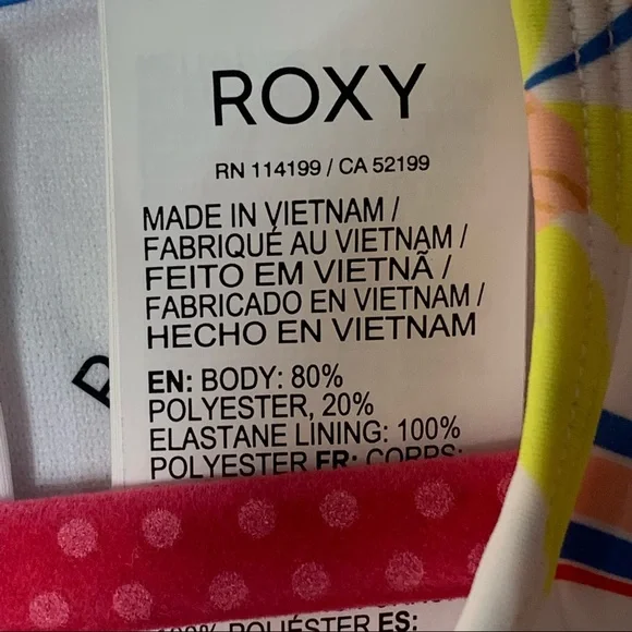 NWT Roxy Girl’s Friendly Flower UPF 50 One Piece Rashguard Swimsuit
